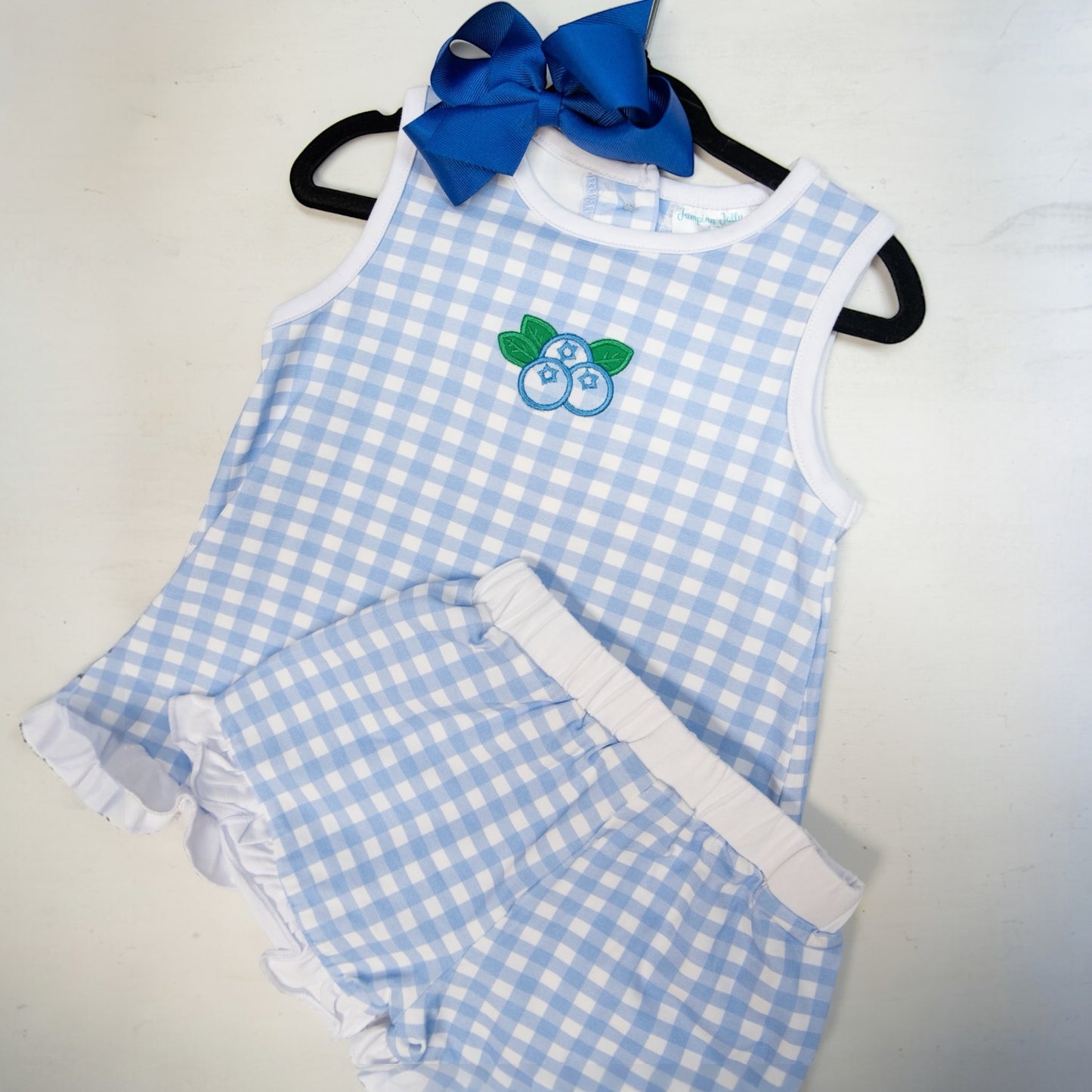 Jumping Jolly Blueberry Short Set