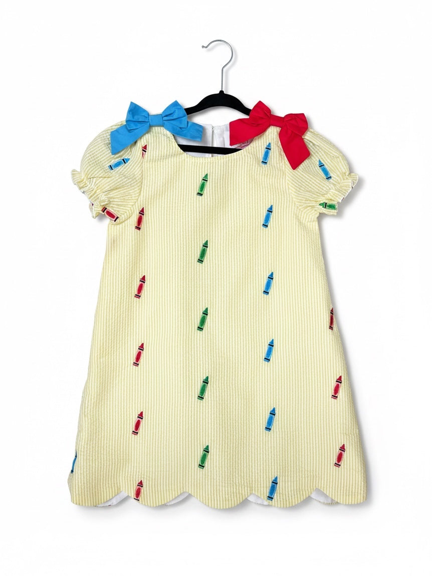 Seersucker Crayon Dress