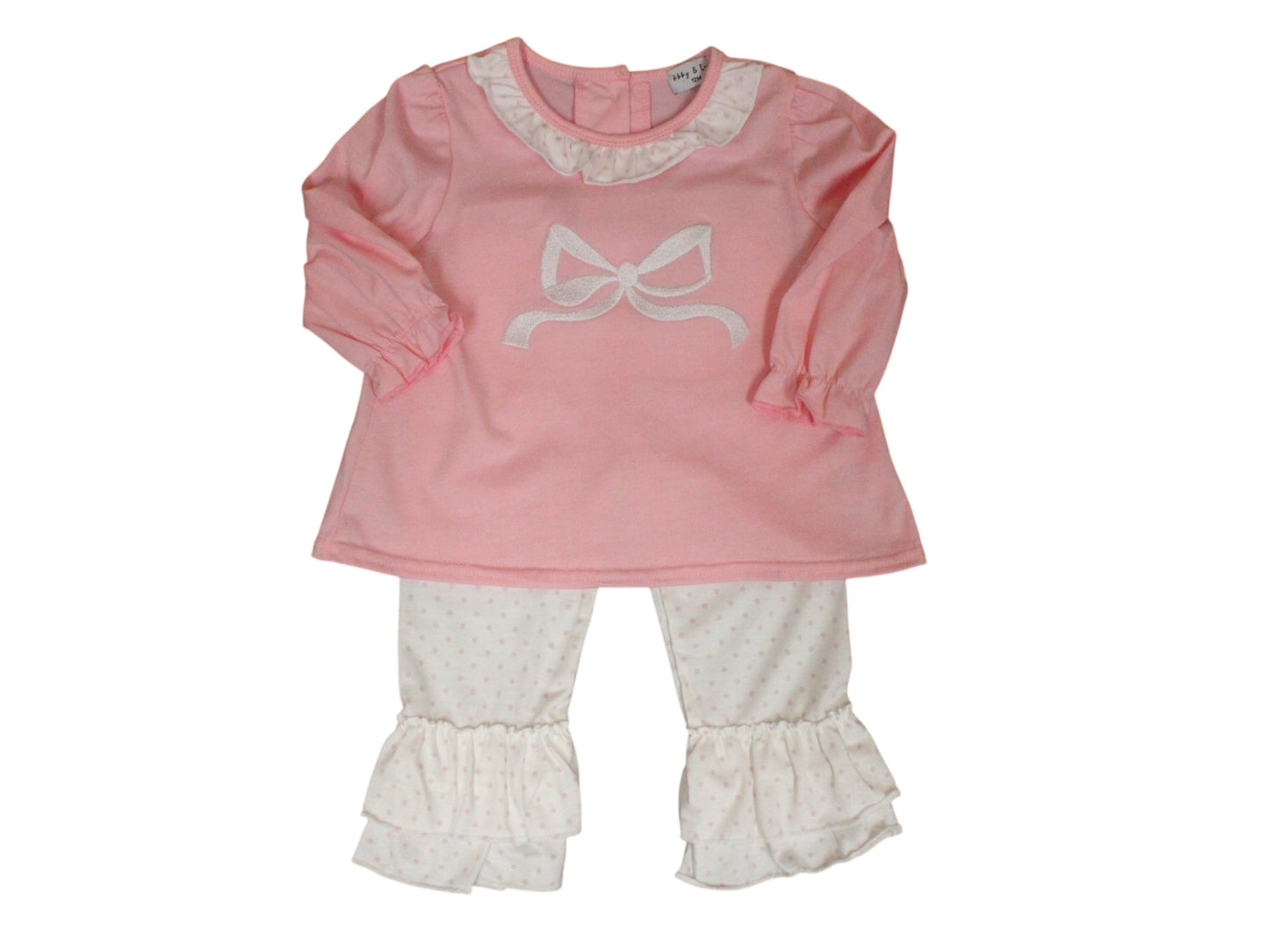 Preppy Bow Girl Pants Set