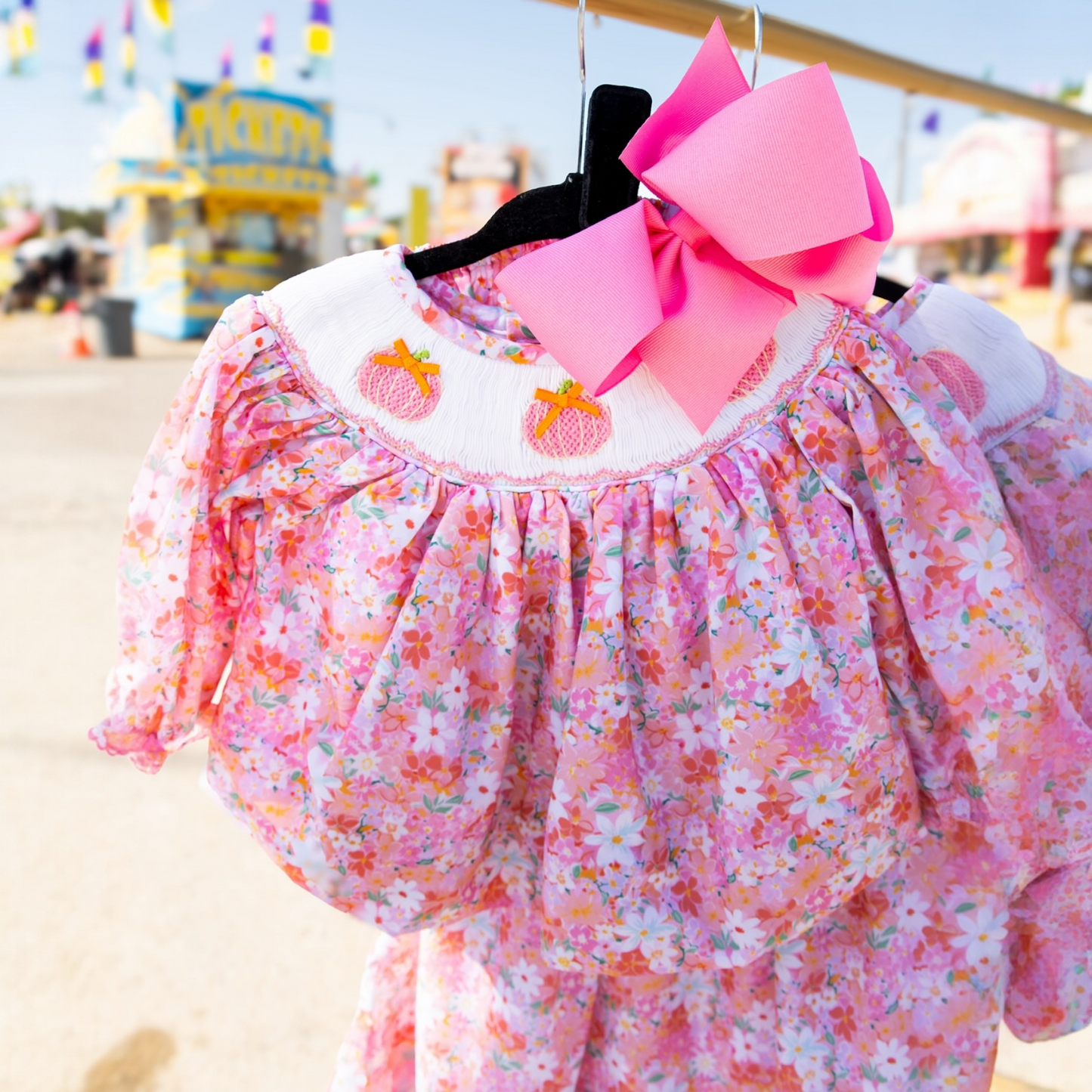 Poppy Kids Pink Pumpkin Bloomer Set