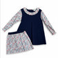 Jumping Jolly Navy Floral Skort Set