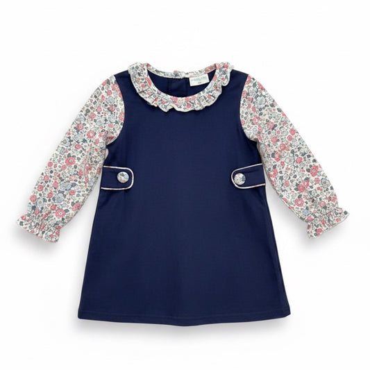 Jumping Jolly Navy Floral Dress