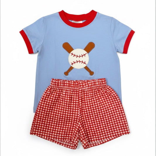Jumping Jolly Baseball Short Set