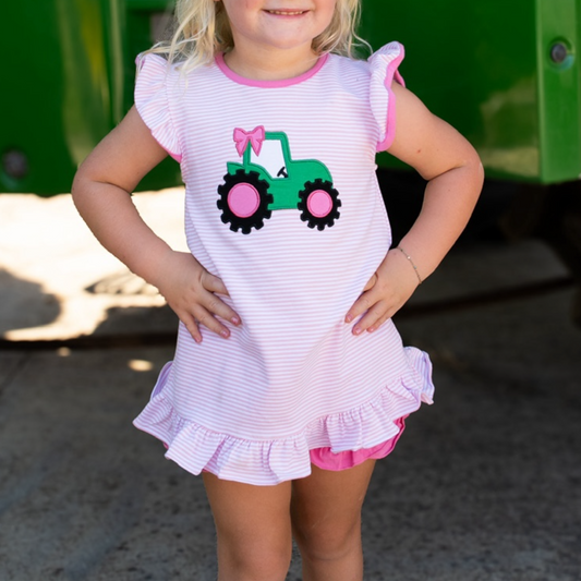 Jumping Jolly Tractor Short Set