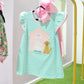 Jellybean Dog House Appliqué Short Set