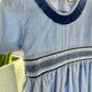 Hand Smocked Blue Dress