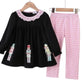 Pink Striped Nutcracker Pants Set