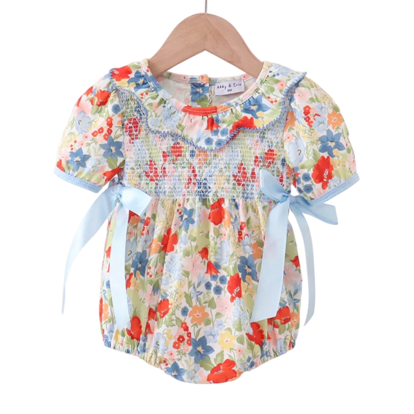 Floral Smocked Bubble