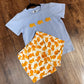 Seersucker Joey Goldfish Two-Piece Boy Short Set