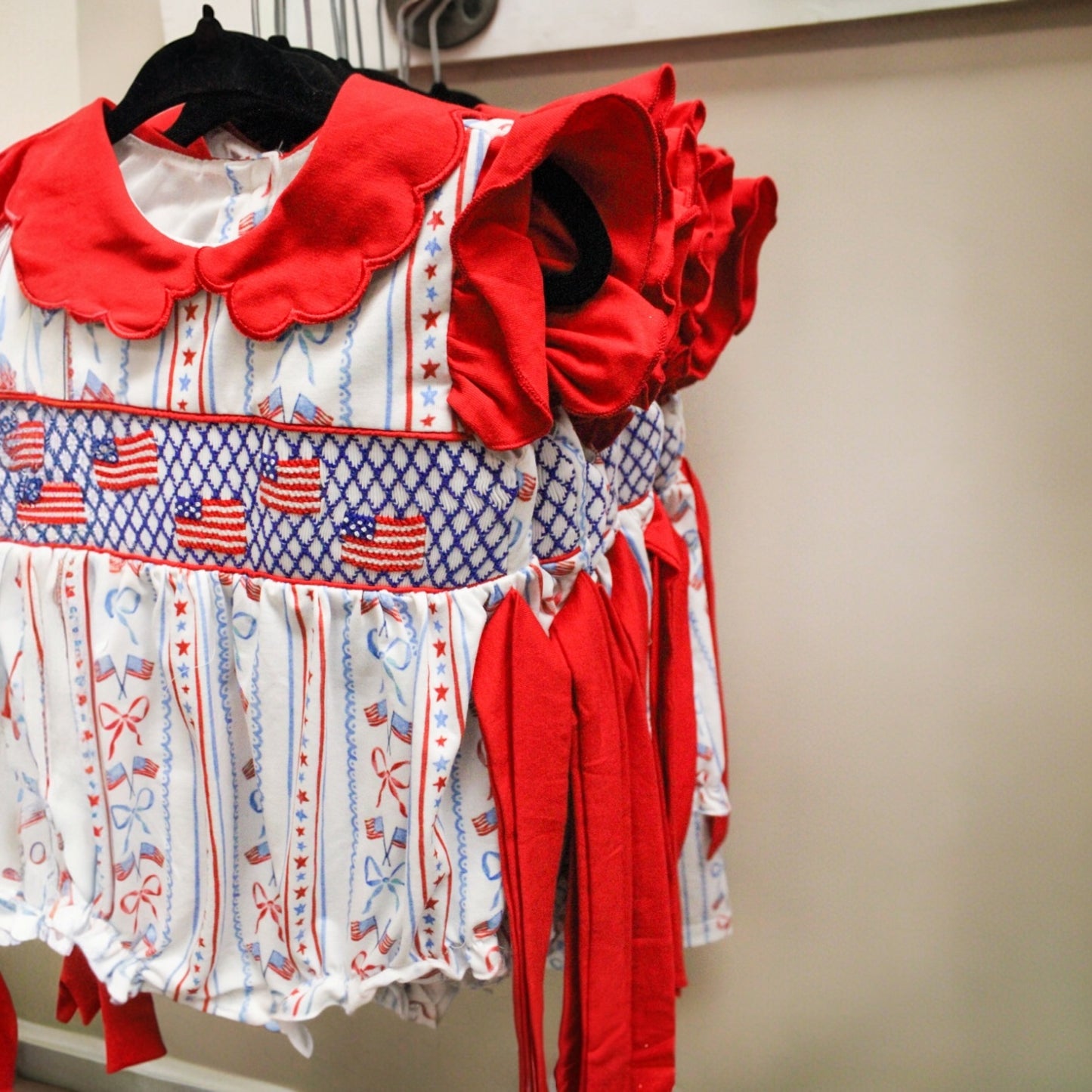Hand Smocked Flag Bubble