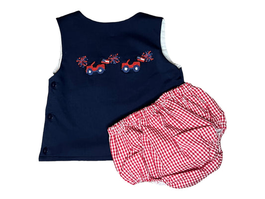 French Knot Two-Piece Diaper Set