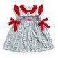 Hand Smocked Flag Dress