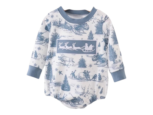 Christmas Toile Boy Bubble