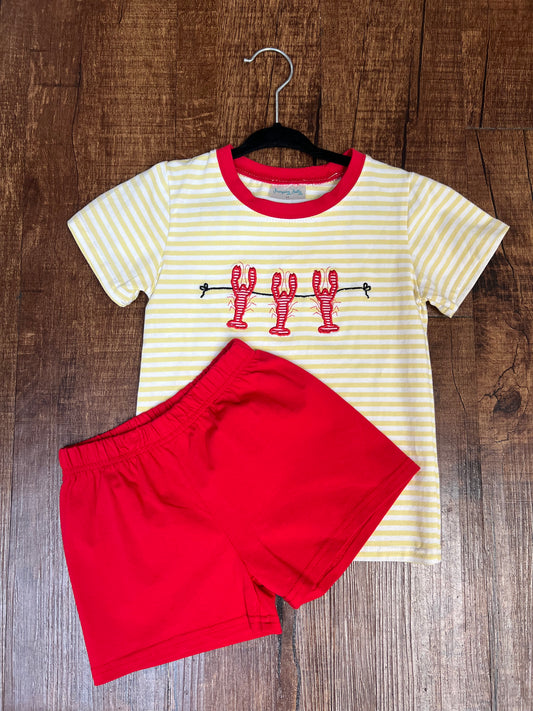 Jumping Jolly Lobster Two-Piece Boy Set