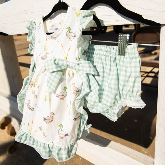 Duck Apron Bloomer Set