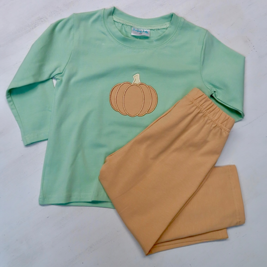 Jumping Jolly Pumpkin Pants Set