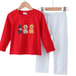 Puppy Gingham Pants Set