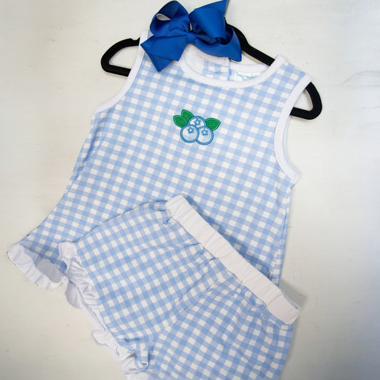 Jumping Jolly Blueberry Short Set