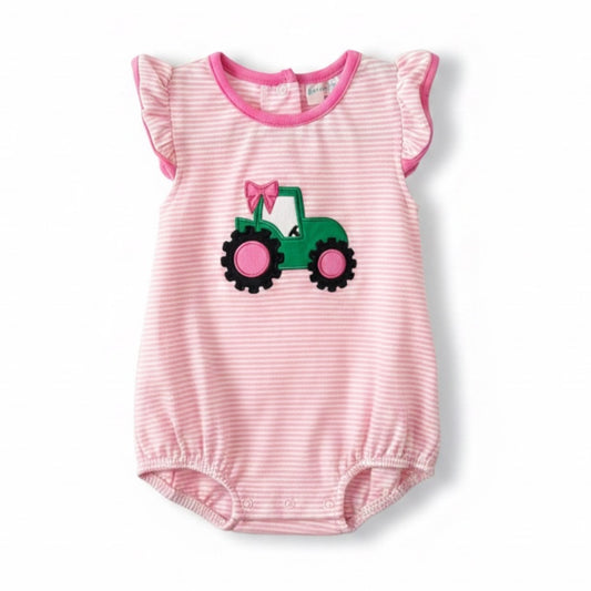 Jumping Jolly Tractor Girl Bubble