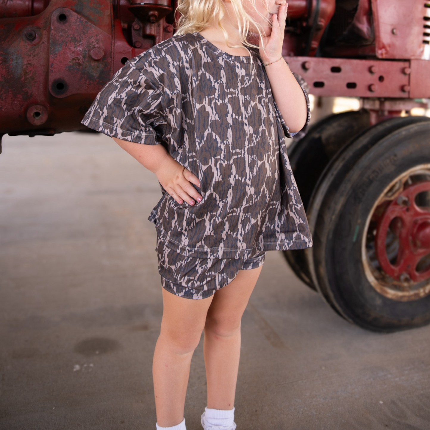 Oversized Camo Lounge Bloomer Set