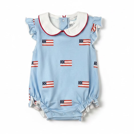 Jumping Jolly American Flag Bubble