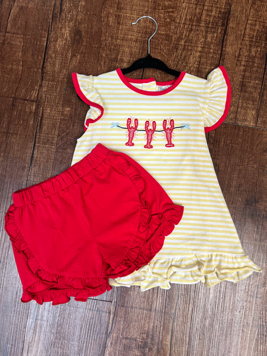 Jumping Jolly Lobster Two-Piece Girl Set