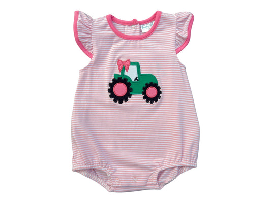 Jumping Jolly Tractor Girl Bubble