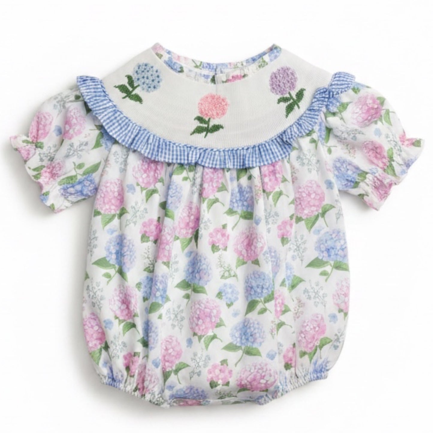 Hand Smocked Hydrangea Bubble