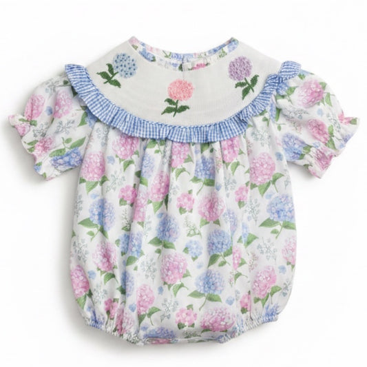 Hand Smocked Hydrangea Bubble
