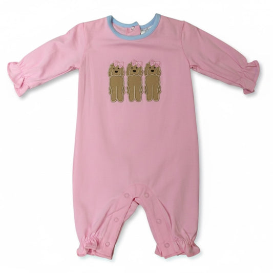 Pink Jumping Jolly Dog Romper