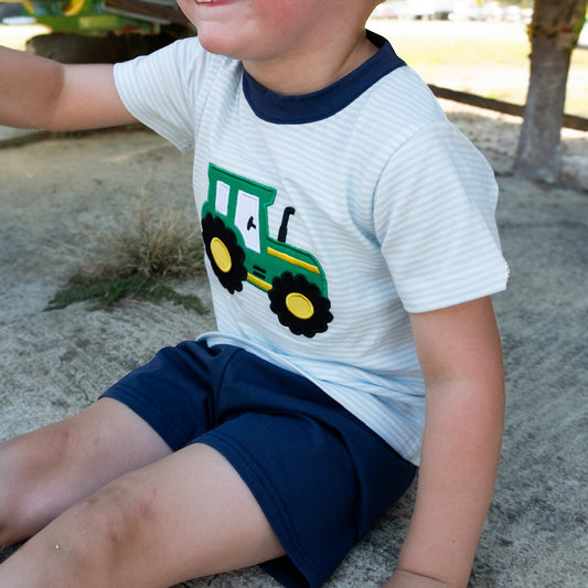 Jumping Jolly Tractor Two-Piece Boy Set
