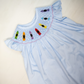 Hand Smocked Crayon Dress