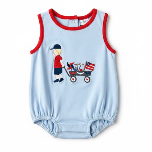Jumping Jolly Patriotic Boy Bubble