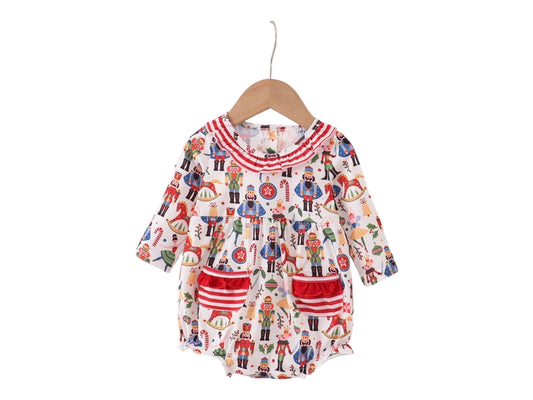 2026 Red Striped Nutcracker Bubble