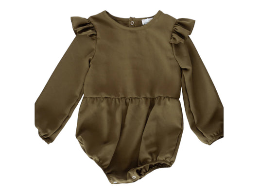 Bailey’s Blossoms Rhodes Bubble Romper- Fairytale Green