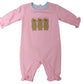Pink Jumping Jolly Dog Romper