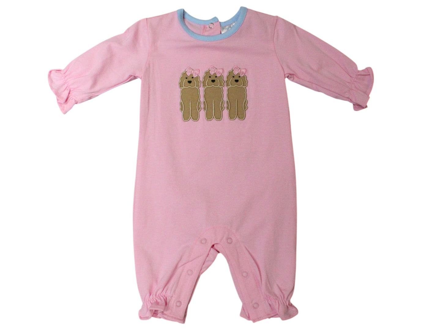 Pink Jumping Jolly Dog Romper