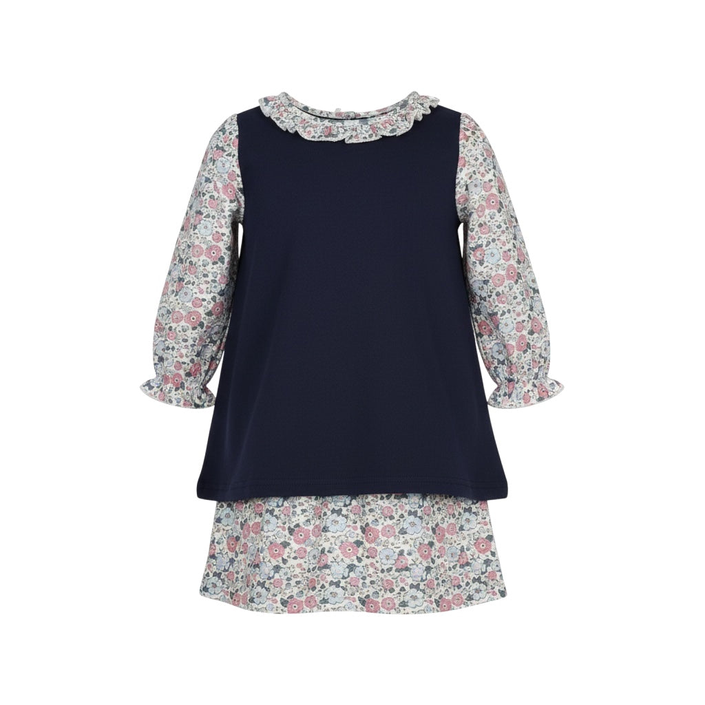 Jumping Jolly Navy Floral Skort Set