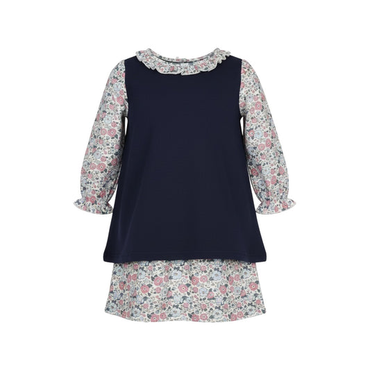 Jumping Jolly Navy Floral Skort Set