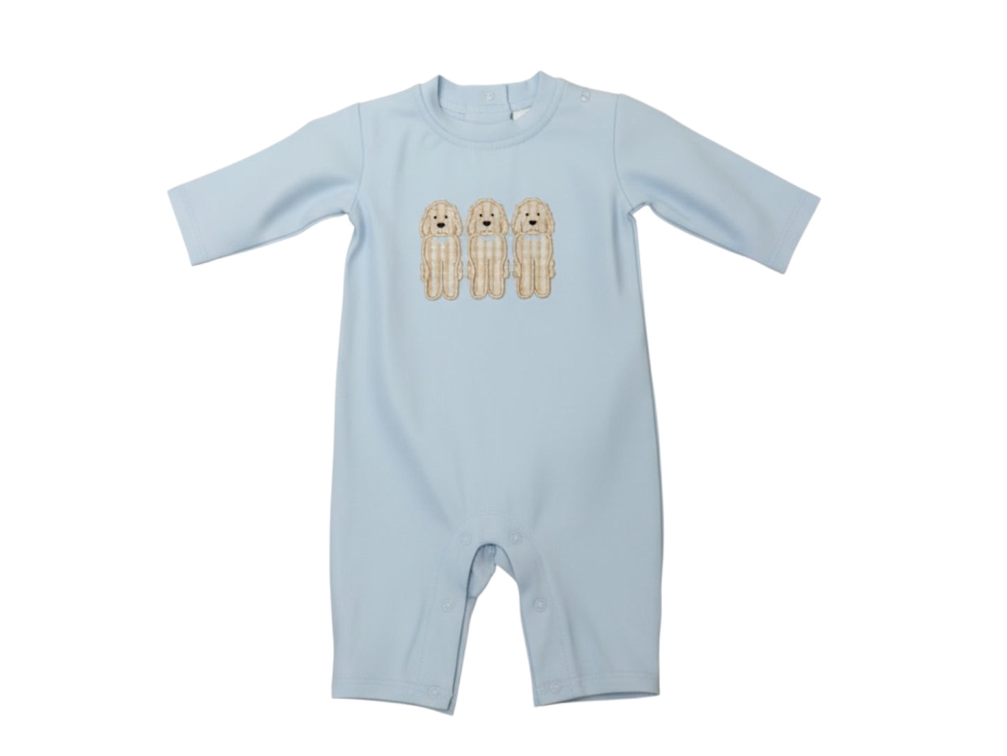 Blue Jumping Jolly Dog Romper