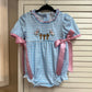 Blue Cross Ruffle Bubble